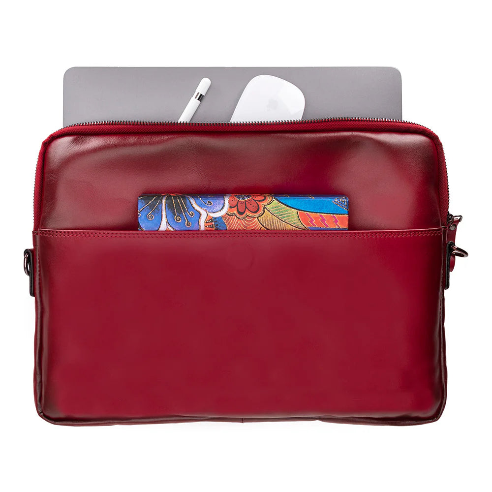 Leeds Slanke Leren Laptoptas / Tablethoes