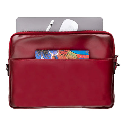 Leeds Slanke Leren Laptoptas / Tablethoes