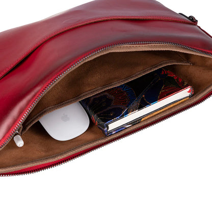 Leeds Slanke Leren Laptoptas / Tablethoes