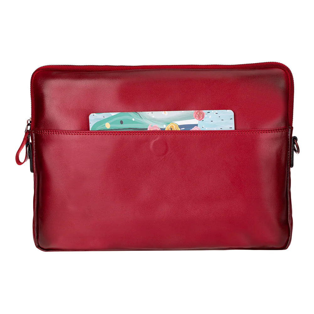 Leeds Slanke Leren Laptoptas / Tablethoes