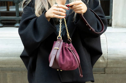 Valentina Dames Suède Leren Tas