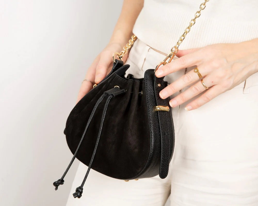 Valentina Dames Suède Leren Tas