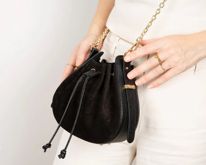 Valentina Dames Suède Leren Tas