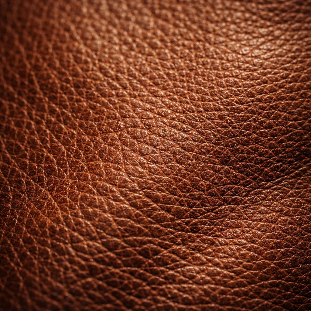Binnenkant van de leren damestas met praktische opbergruimte