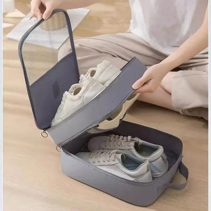 Ruime reisschoenentas voor meerdere paren schoenen