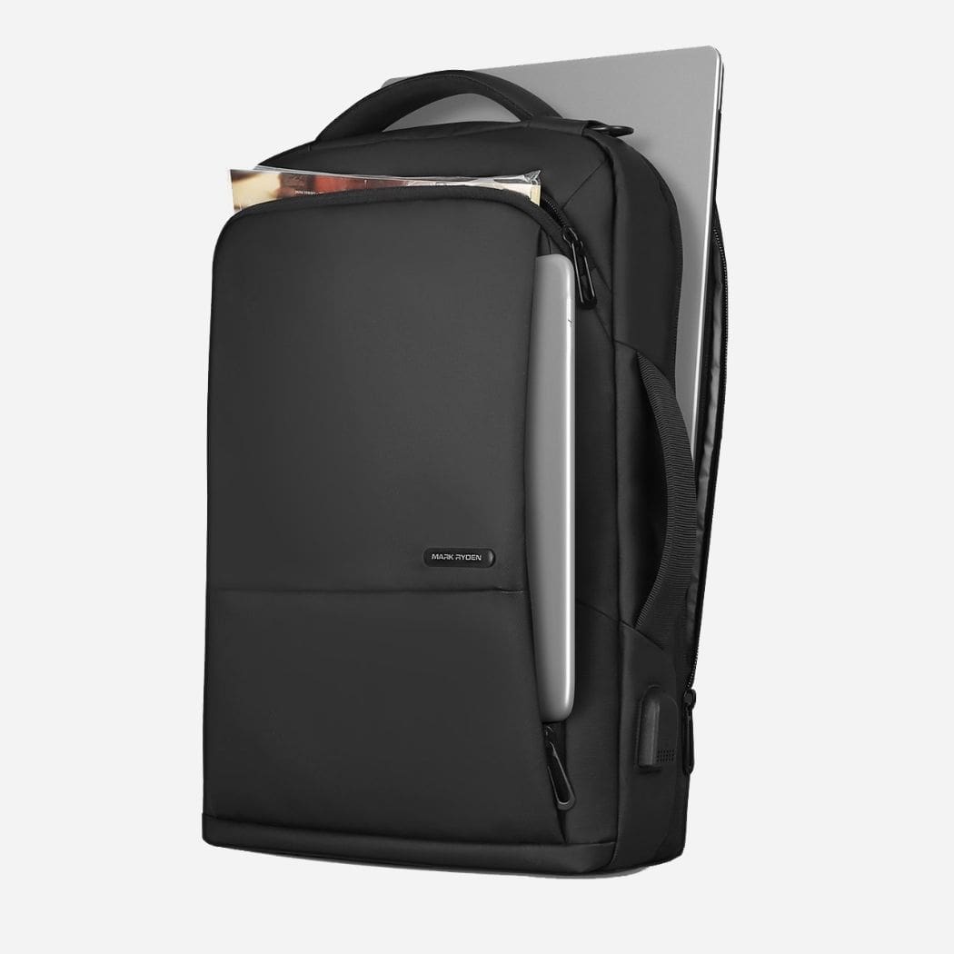 Laptoprugzak met ruim hoofdvak voor werkbenodigdheden