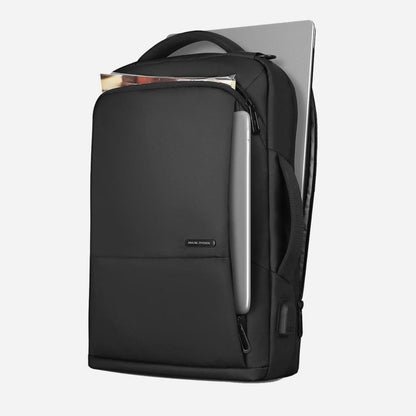 Laptoprugzak met ruim hoofdvak voor werkbenodigdheden