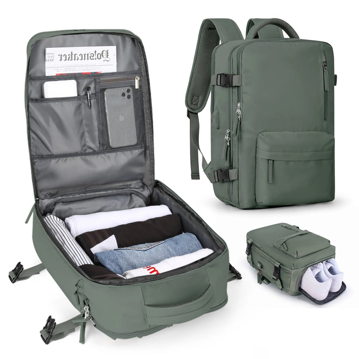 Reisrugzak voor dames met comfortabele draagfunctie