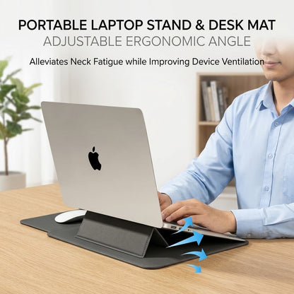 Laptophoes gesloten voor bescherming van een laptop