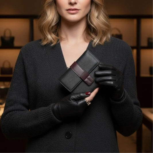 Elba leren damesportemonnee