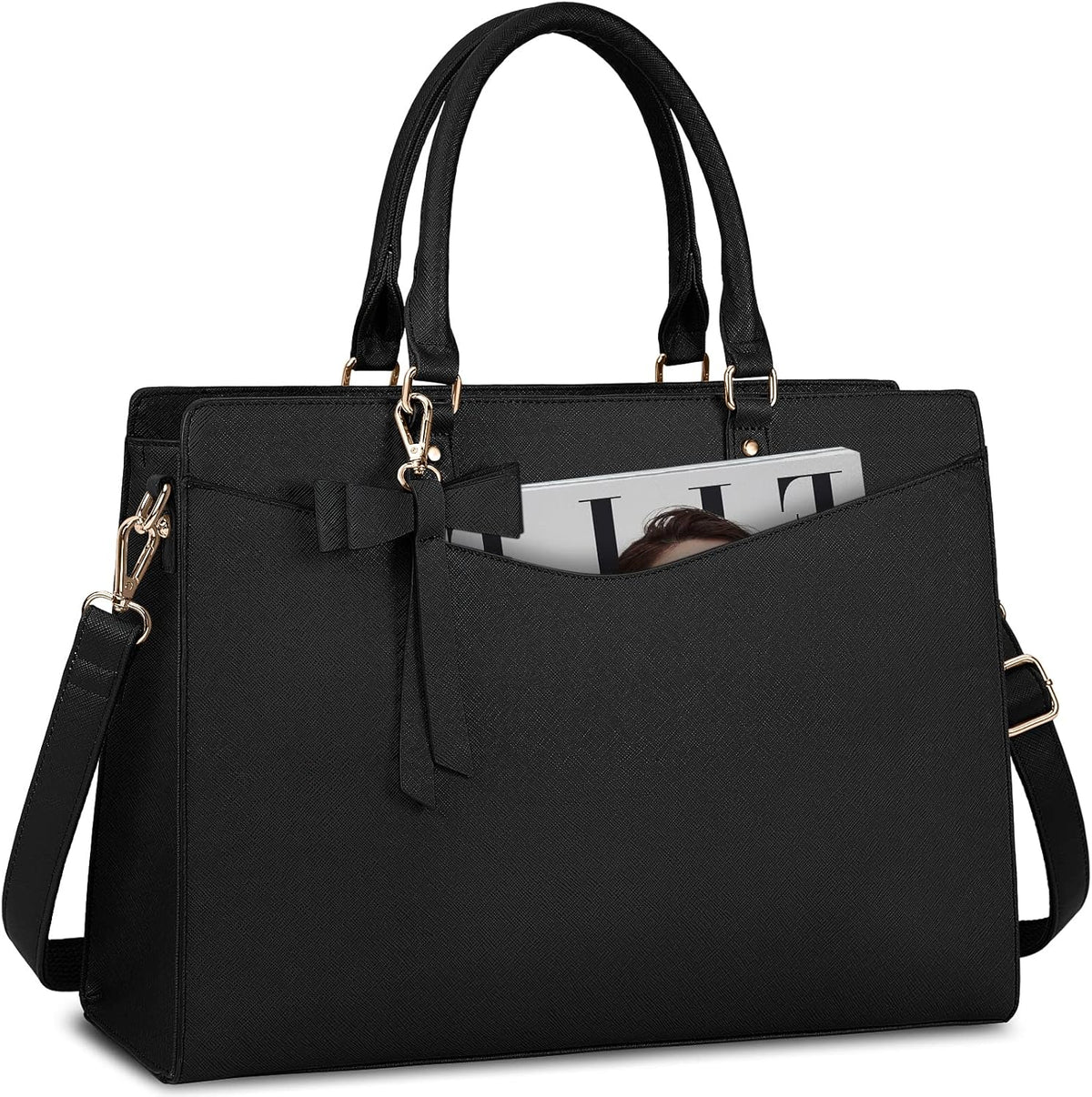 Laptoptas Voor Dames Van PU-leer Voor Werk En Reizen