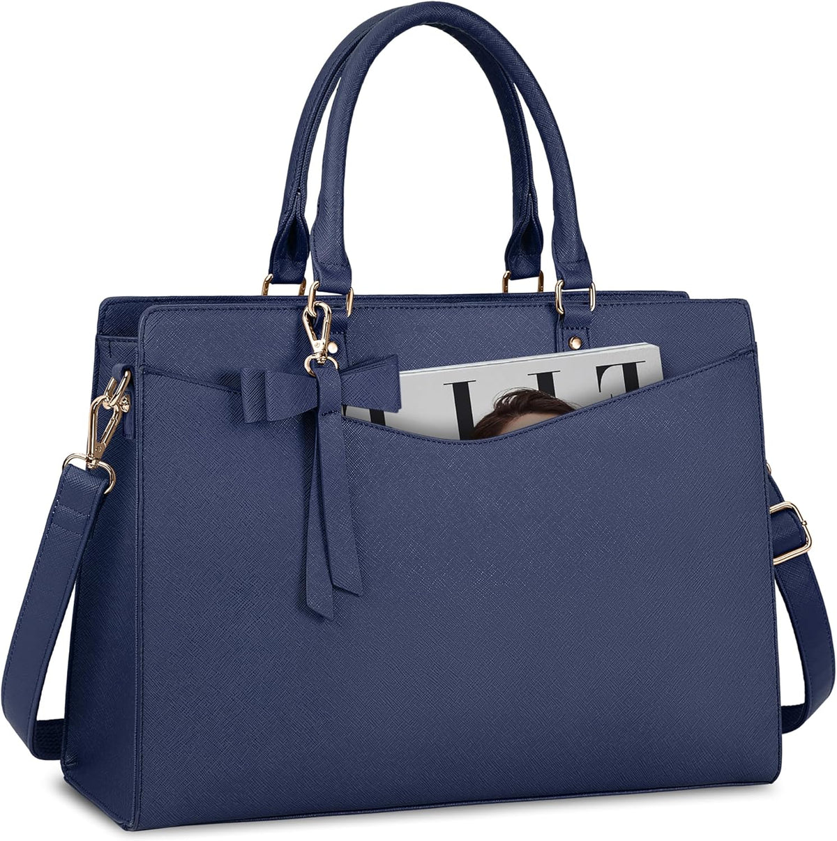Laptoptas Voor Dames Van PU-leer Voor Werk En Reizen