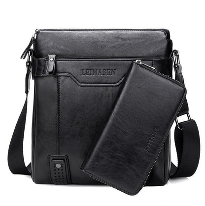 Heren Schoudertas Van PU-leer Met Wallet