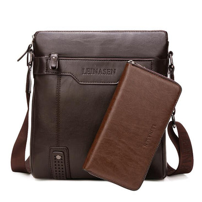 Heren Schoudertas Van PU-leer Met Wallet