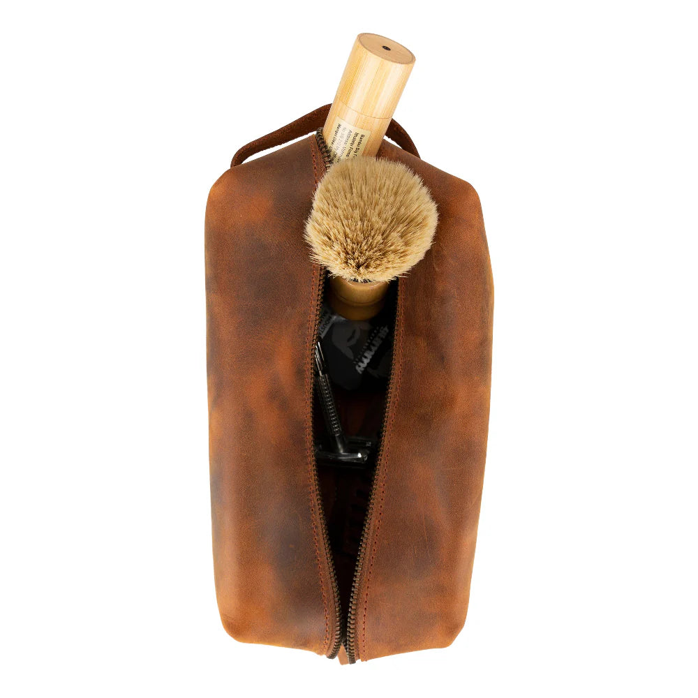 Eve Lederen Dopp Kit, Extra Groot