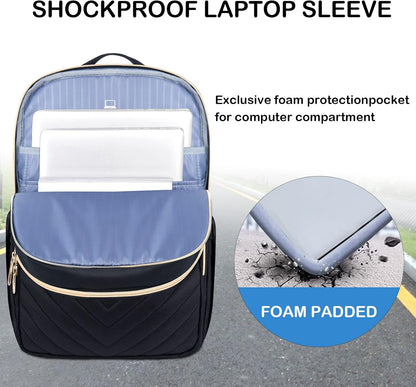 Voorzijde van een lichte rugzak met praktisch laptopvak