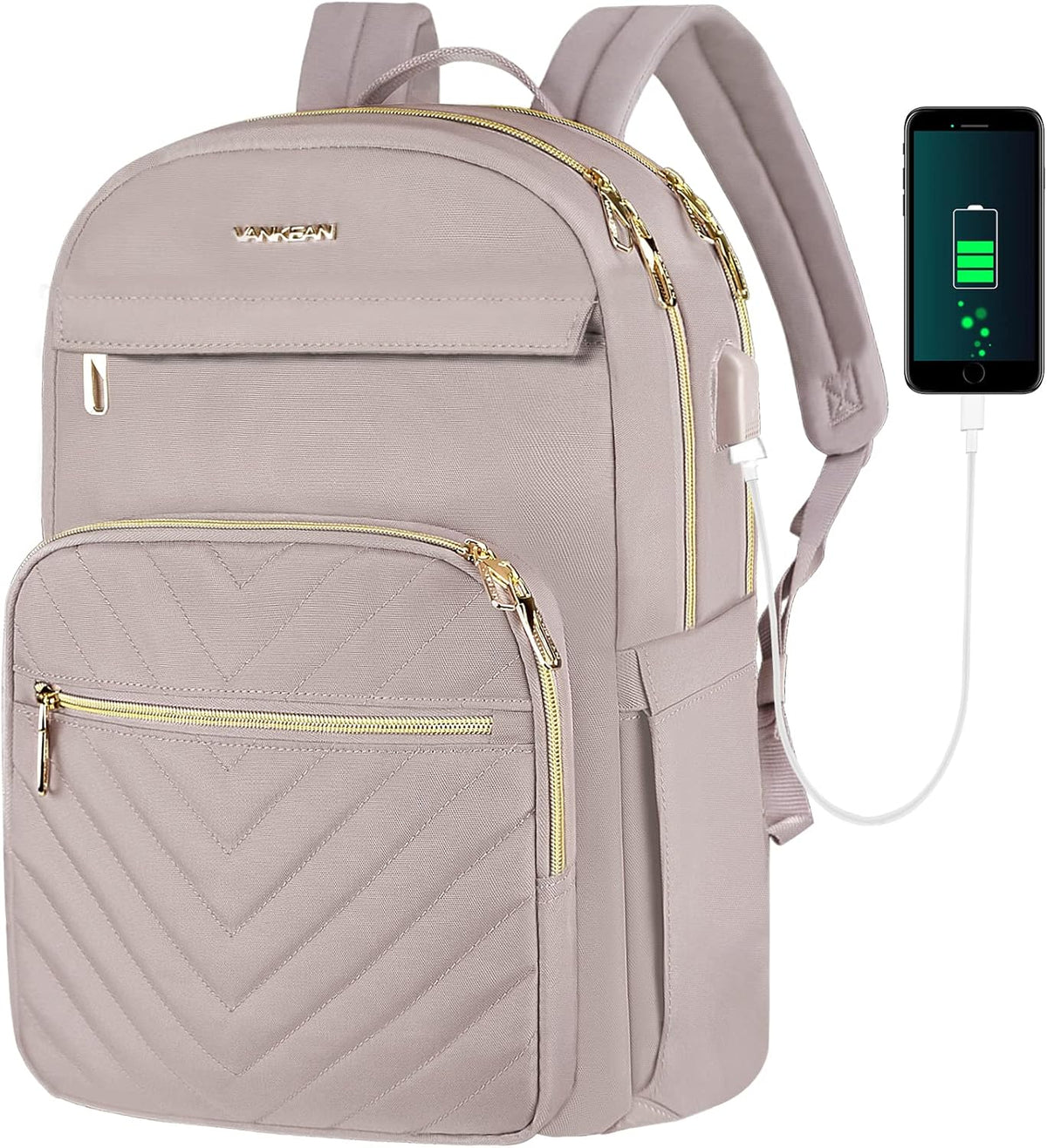 Lichte Laptoprugzak 15 6 Inch Met Usb-aansluiting