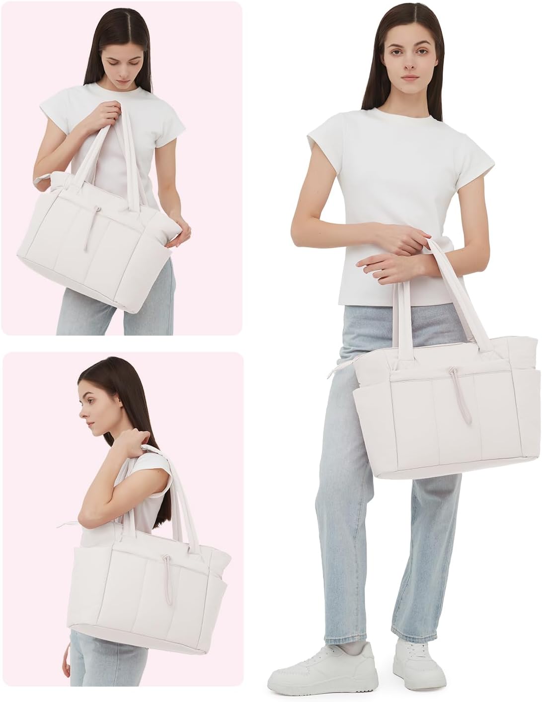 Tote tas met laptopvak, geschikt voor werk en studie